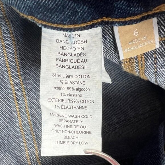 NWT MICHAEL KORS SELMA CROPPED FLARE HIGH-RISE Jeans LAKEBLUEWSH QS4905NE9Z Sz 6 - Picture 13 of 13